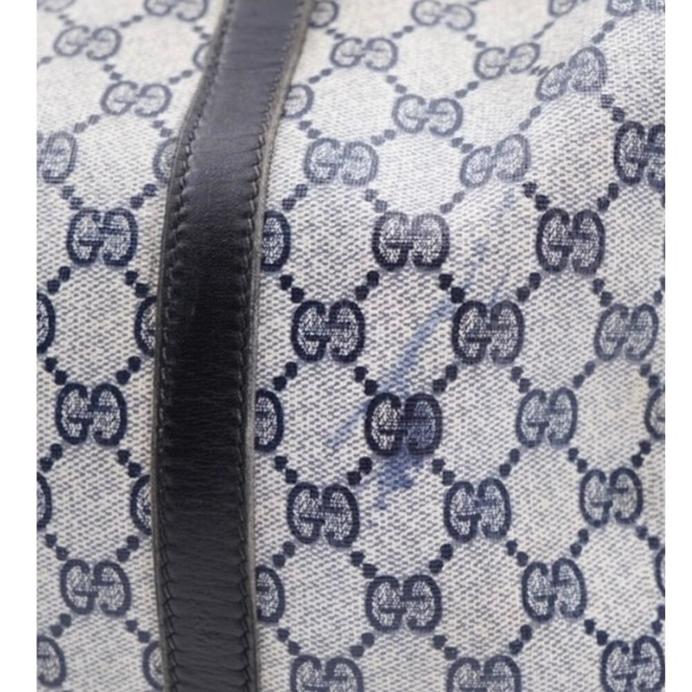 Gucci Navy Boston Bag Vintage - Picture 14 of 14